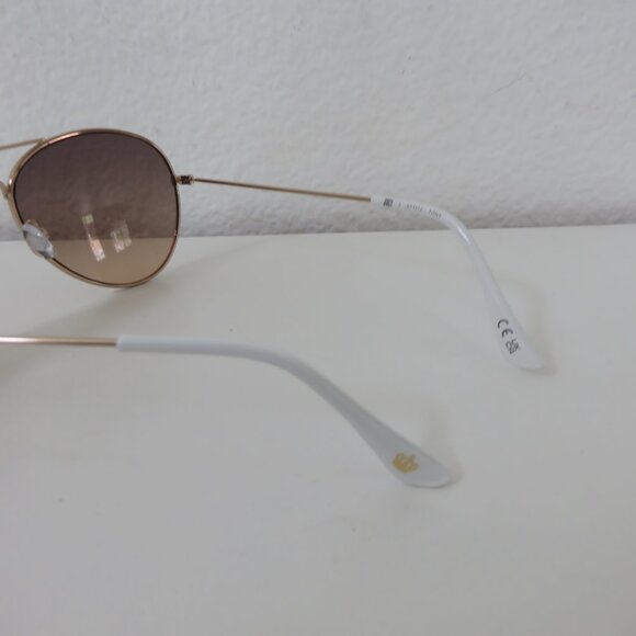 (#129) Juicy Couture White Aviator style Sunglasses main image 6